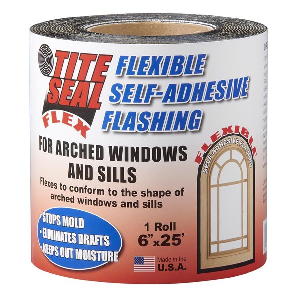 Tite Seal 6 in. W X 25 ft. L Rubber Self-Adhesive Waterproof Flashing White TSF625
